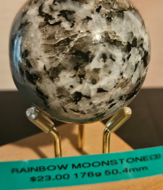 Rainbow Moonstone Sphere 3