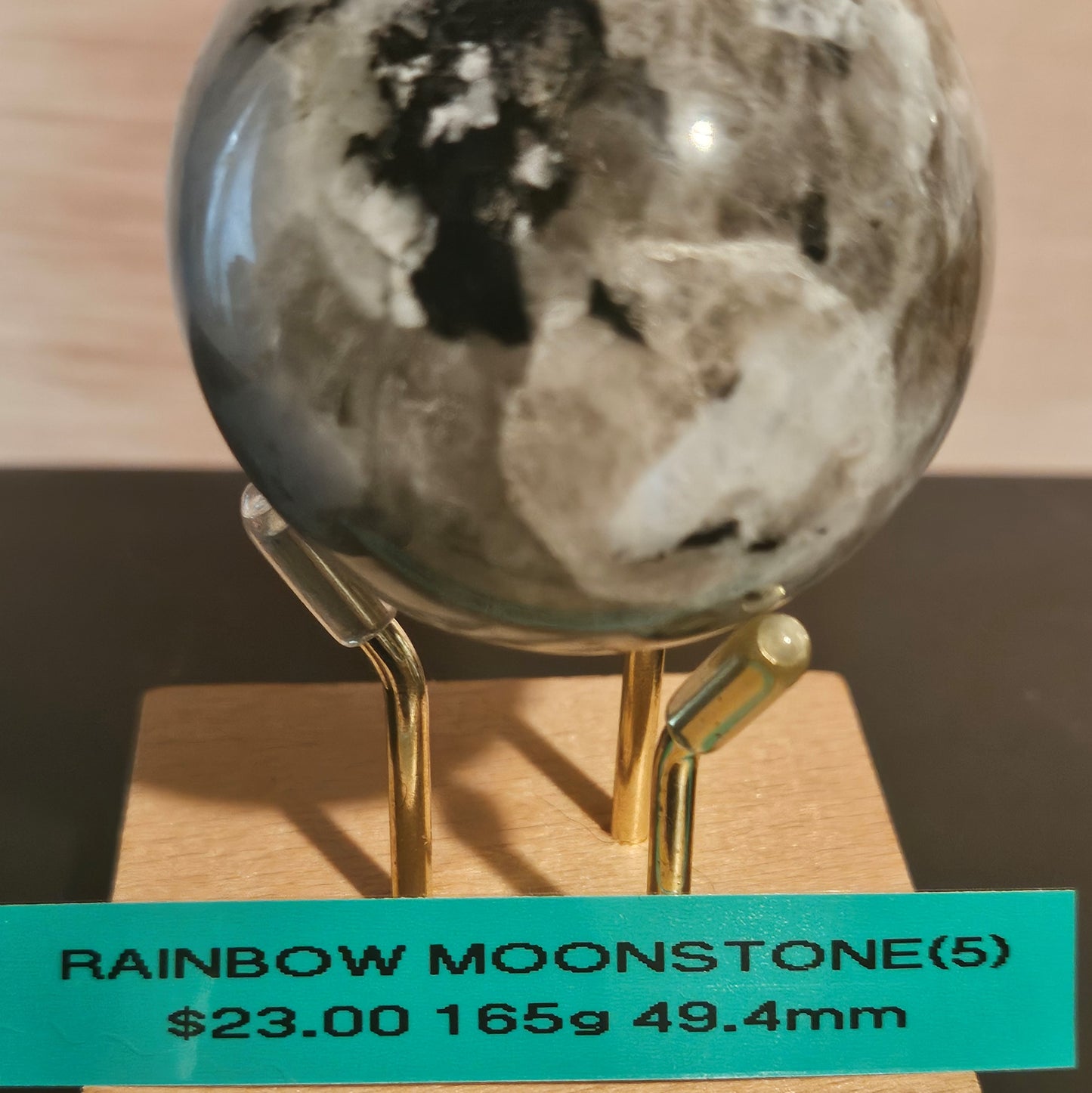 Rainbow Moonstone Sphere 5
