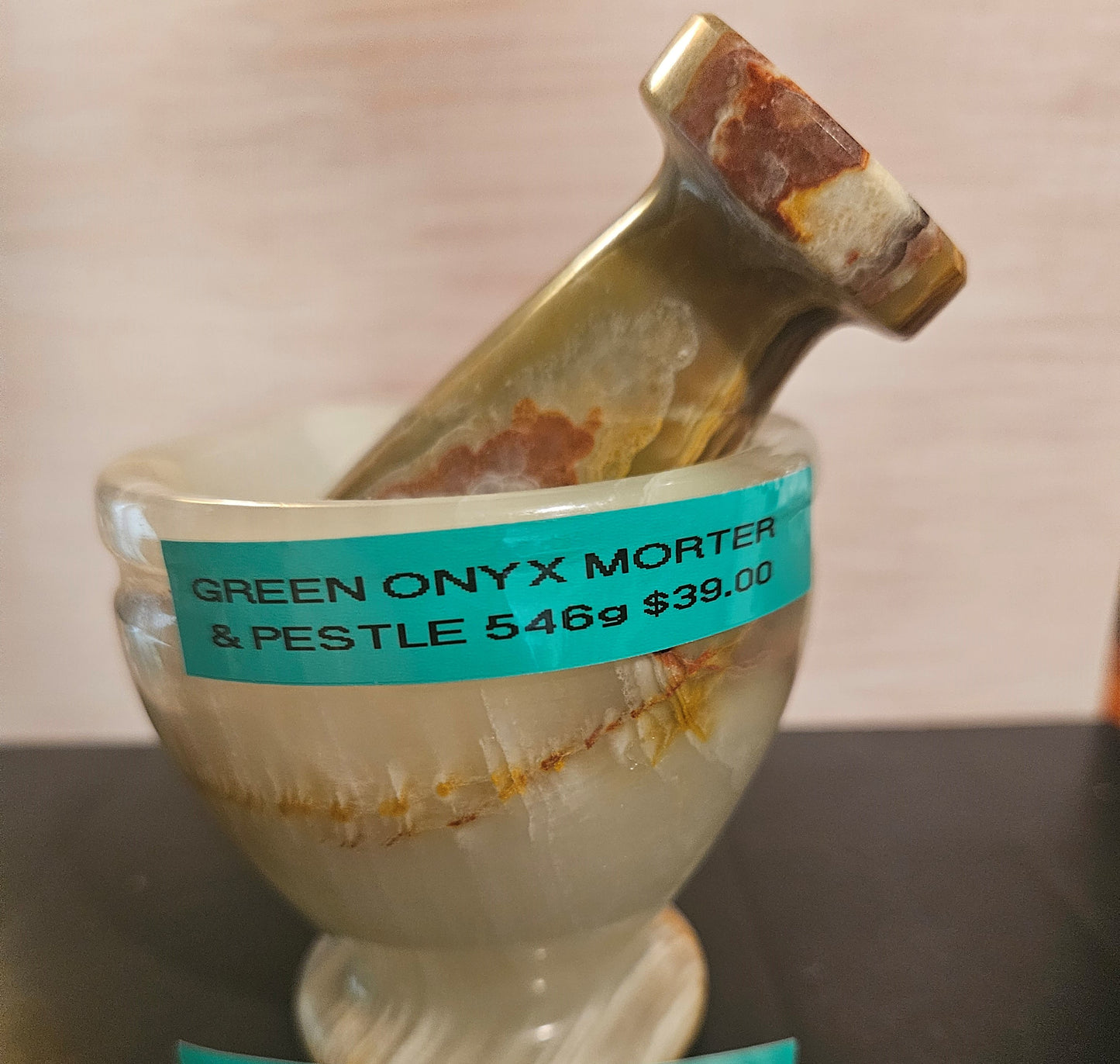 Green Onyx Morter & Pestle #2
