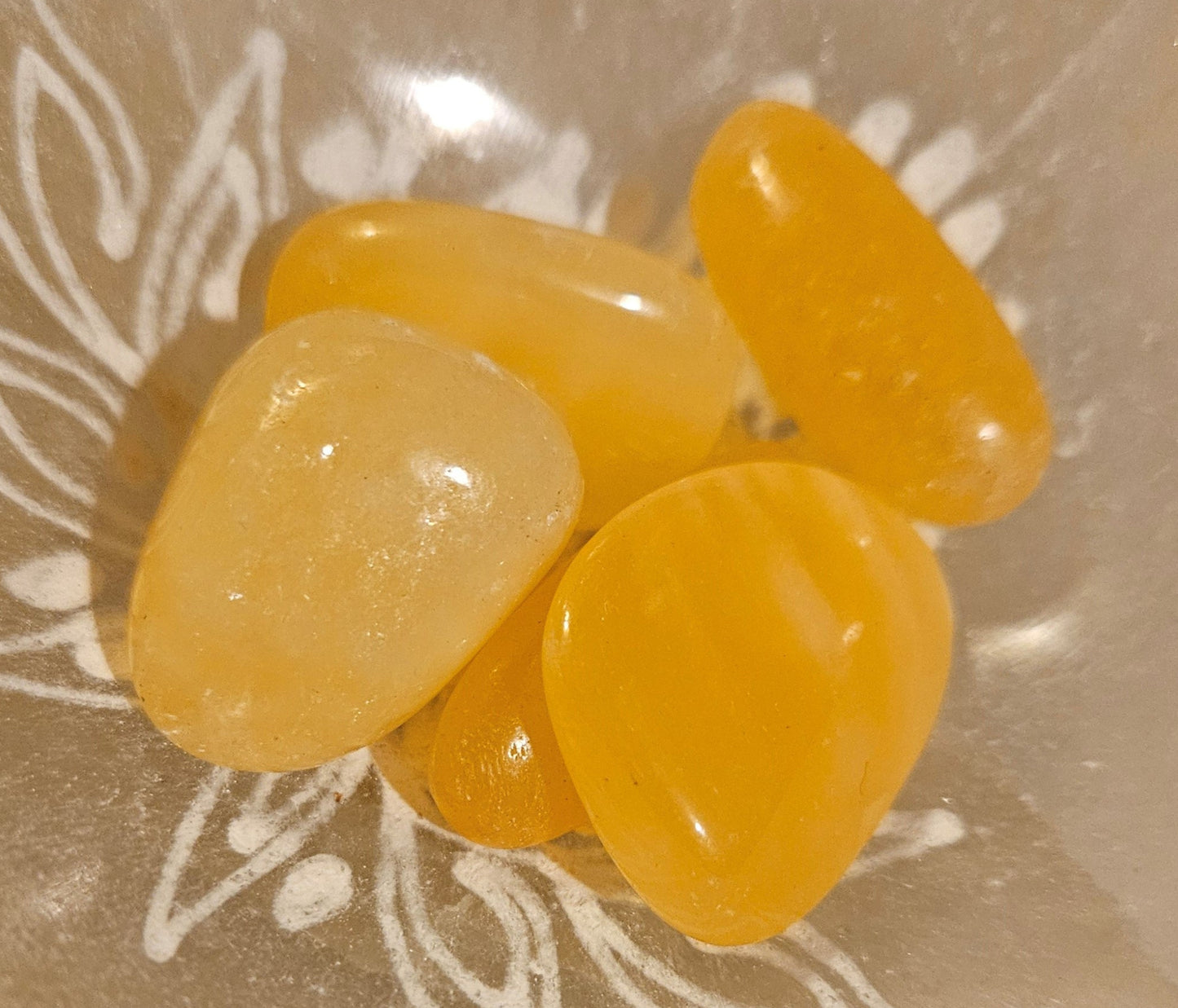 Orange Calcite Tumble Stone (L)