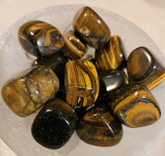 Tigers Eye Tumble Stone (M)