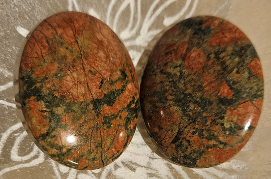 Unakite Worry/Palm Stone
