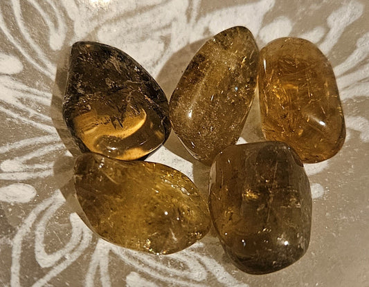 Dark Citrine (Africa)Tumble Stone (S)