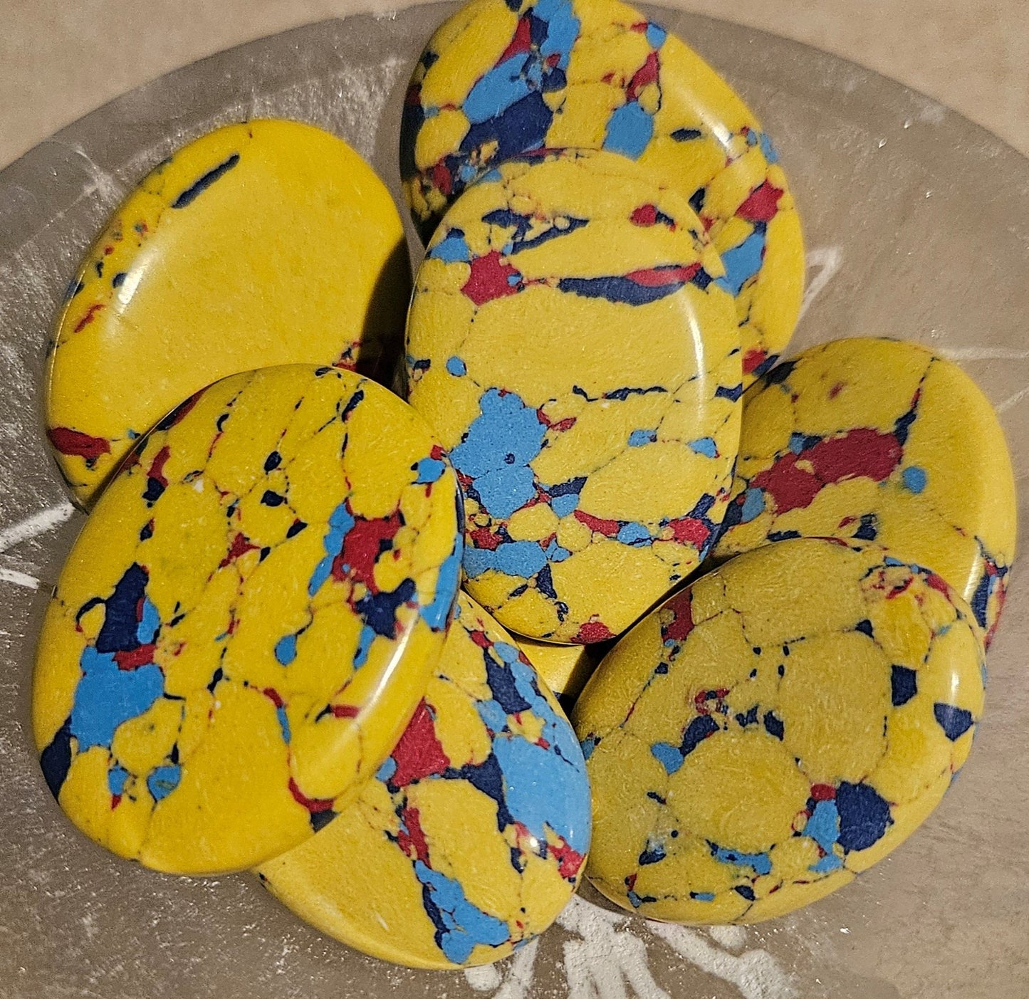 Mosaic Jasper Worry Stone (1.5")