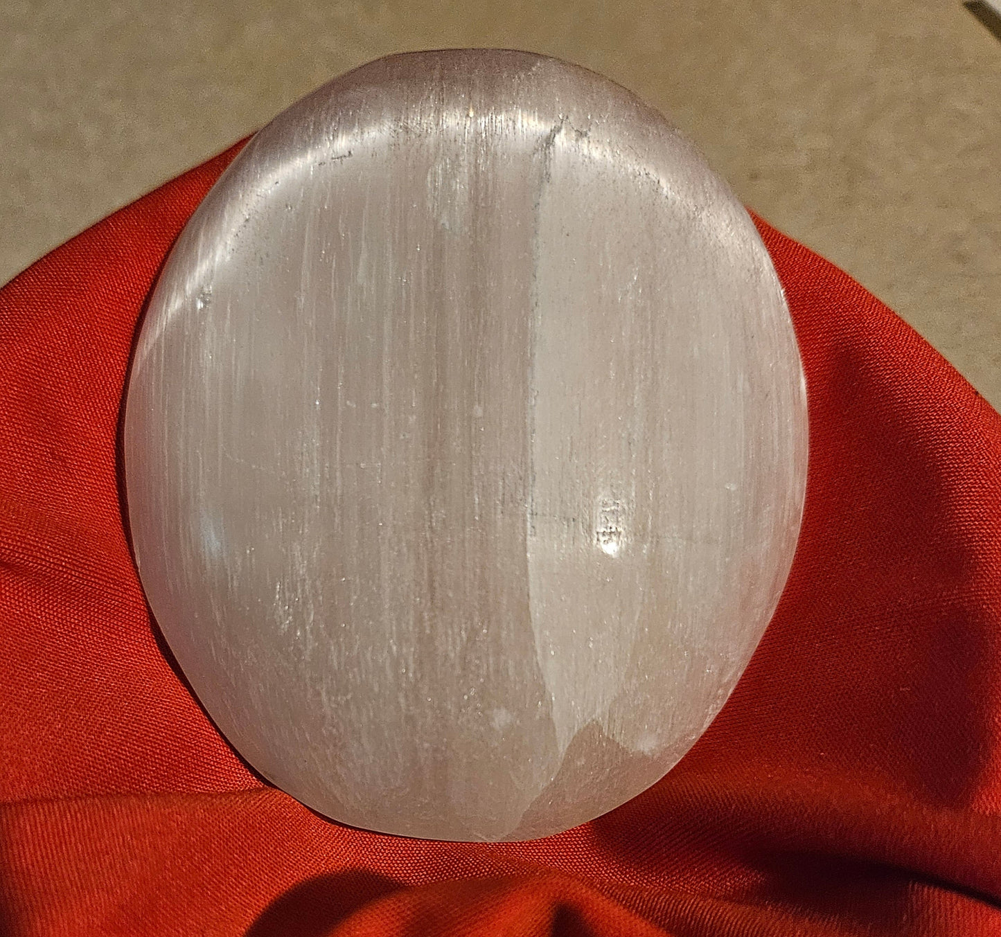 Selenite Palm Stone (L) 1