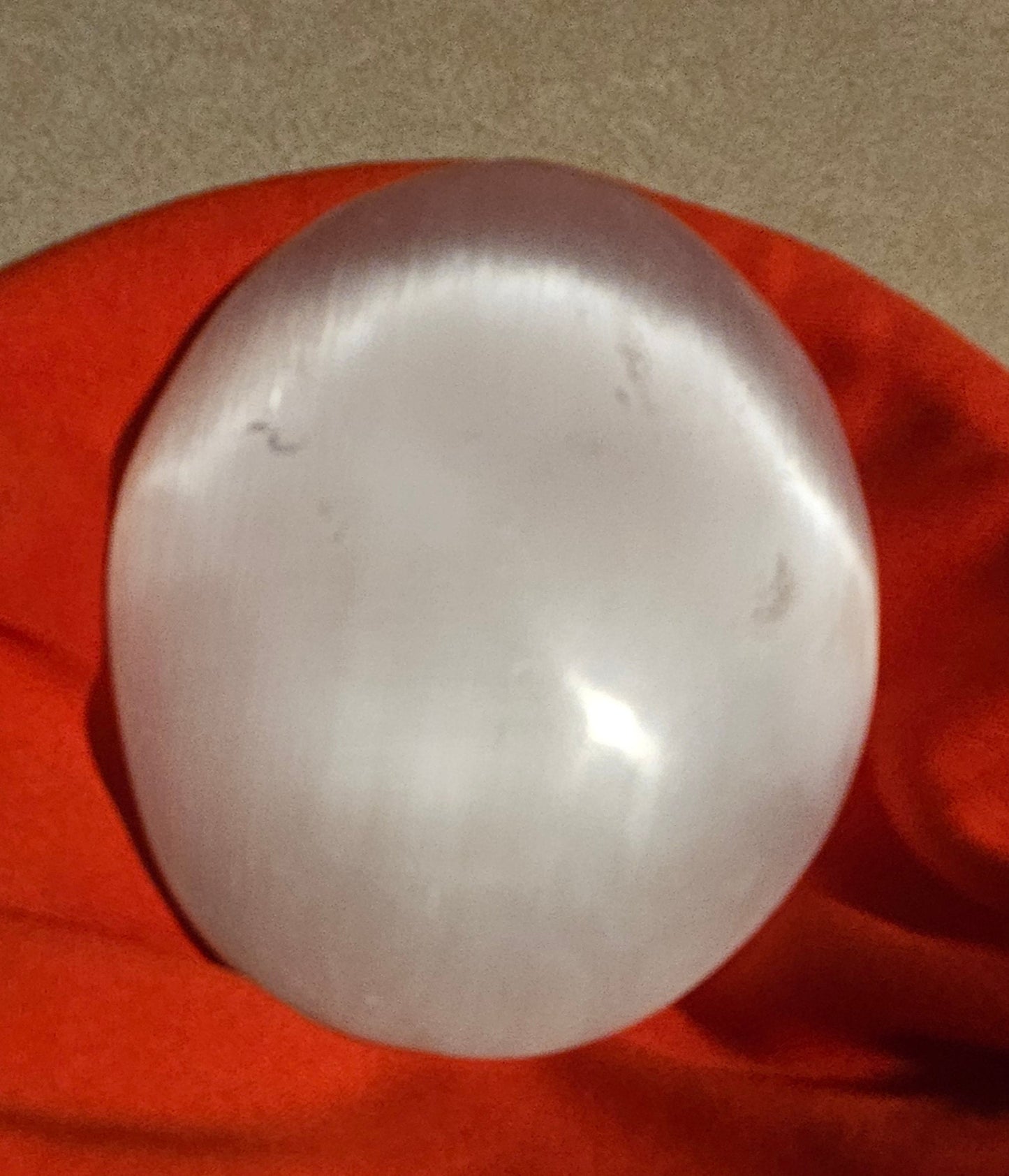Selenite Palm Stone (L) 2