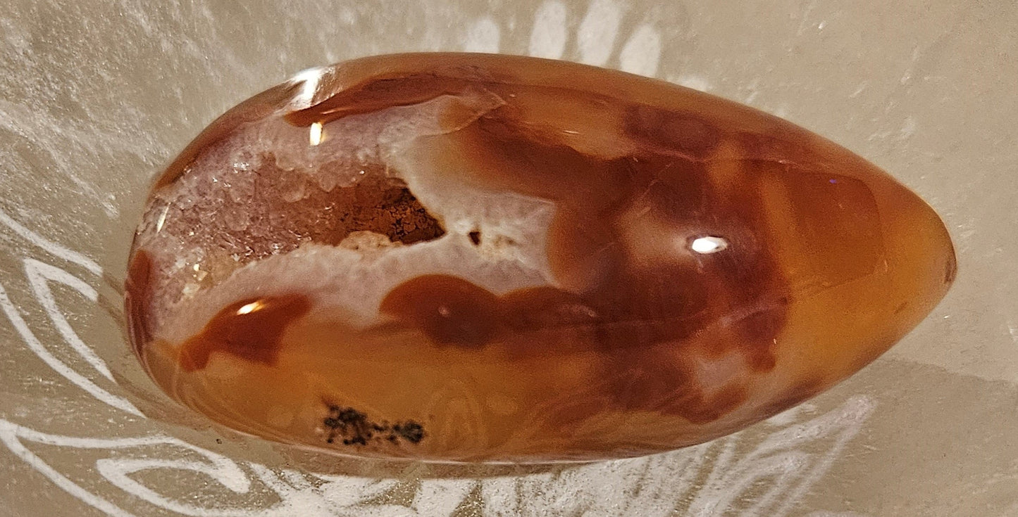 Carnelian Geode Druzy #1