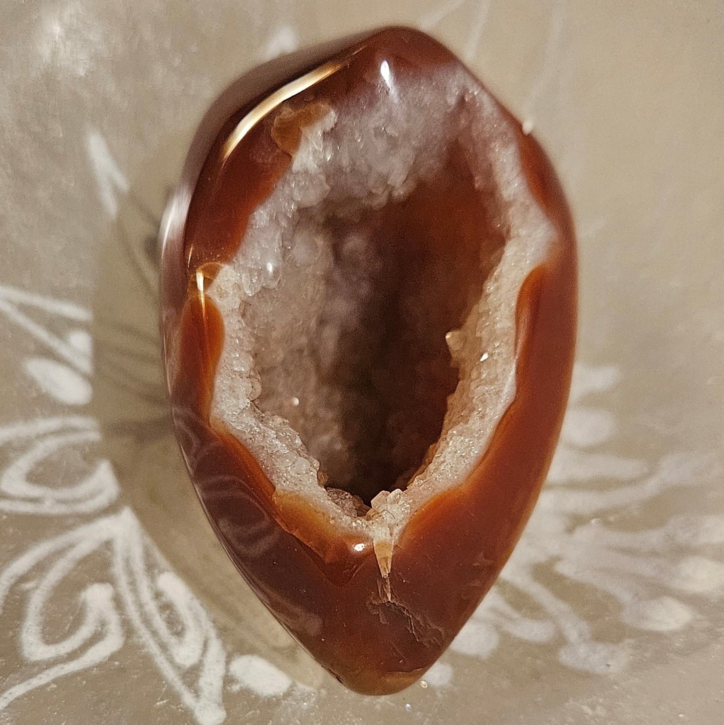 Carnelian Geode Druzy #2