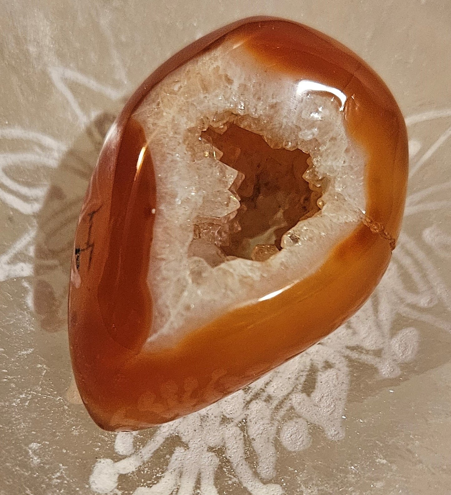 Carnelian Geode Druzy #3
