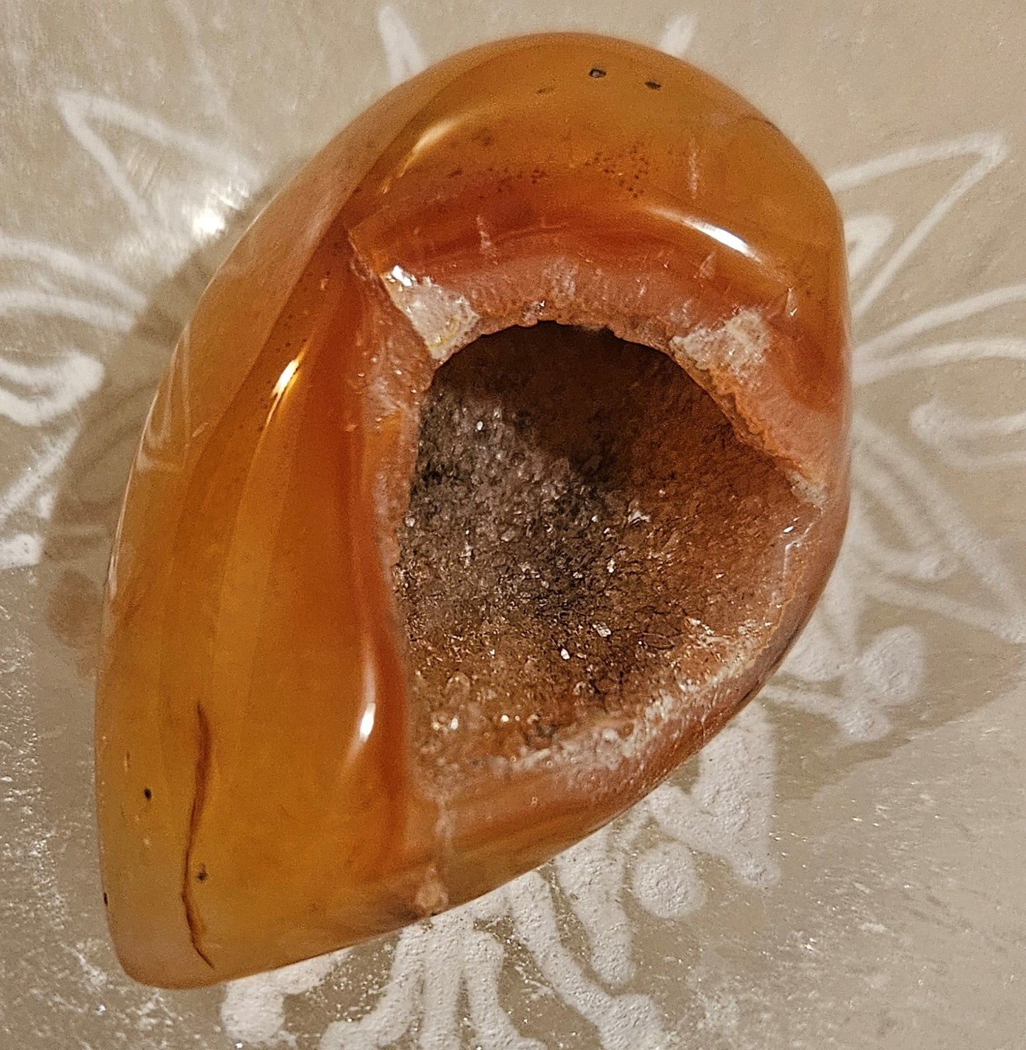 Carnelian Geode Druzy #4
