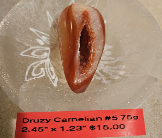 Carnelian Geode Druzy #5
