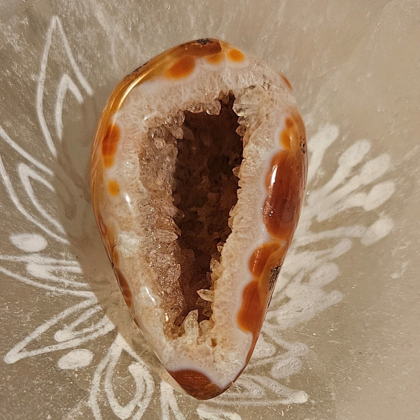 Carnelian Geode Druzy #8