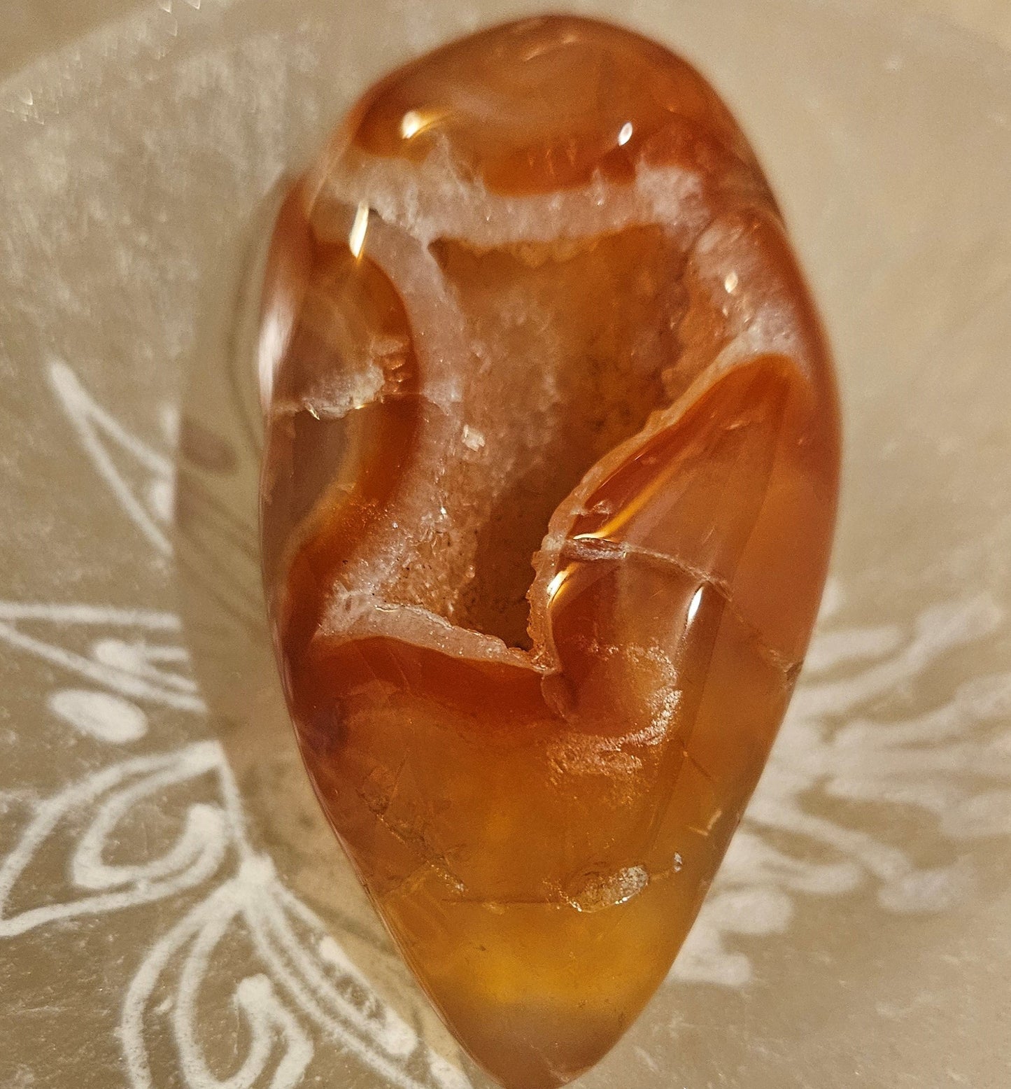 Carnelian Geode Druzy #9