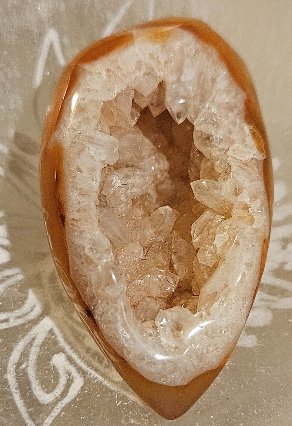 Carnelian Geode Druzy #10