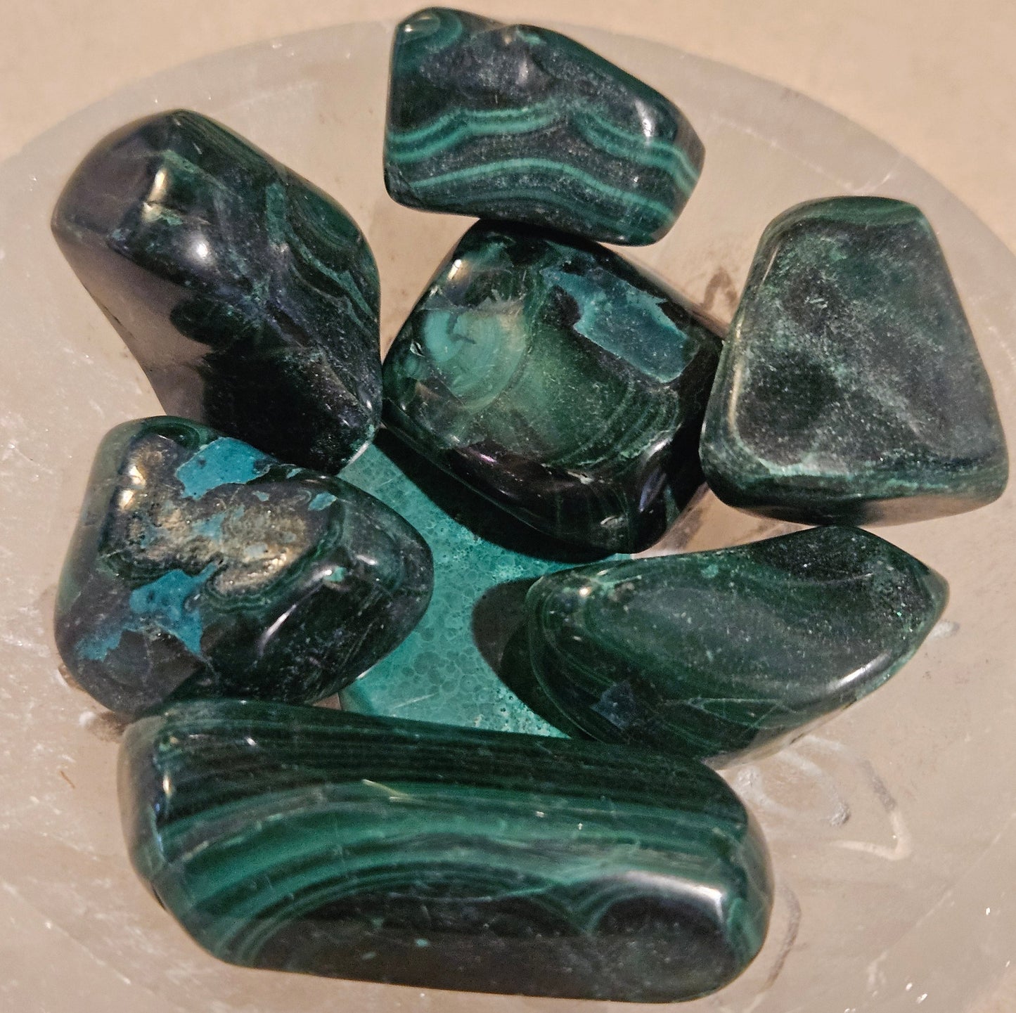 Malachite Tumble Stone (L)