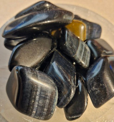 Blue Tiger's Eye Tumble Stone
