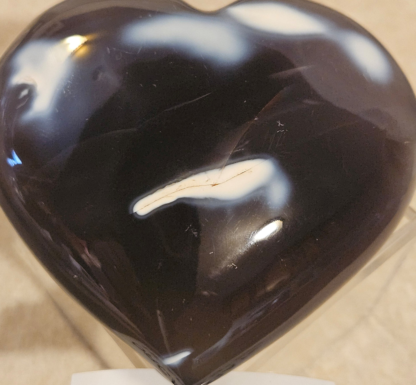 Orca Agate Heart - Madagascar