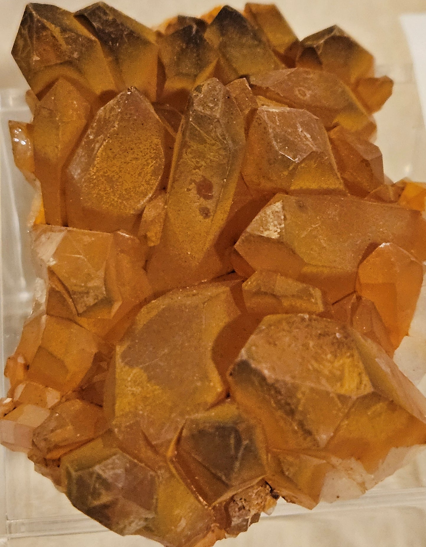 Tangerine (Hematite) Quartz Crystal Cluster (2)