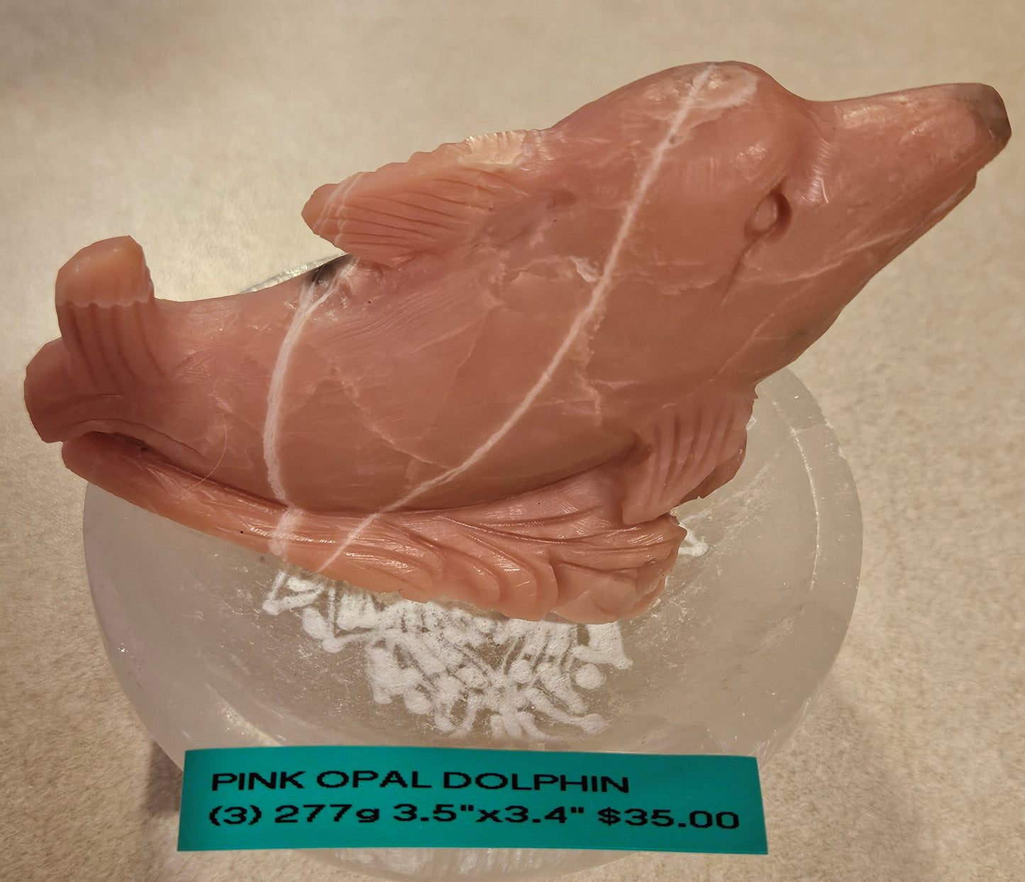 Pink Opal Dolphins (1-5)  3