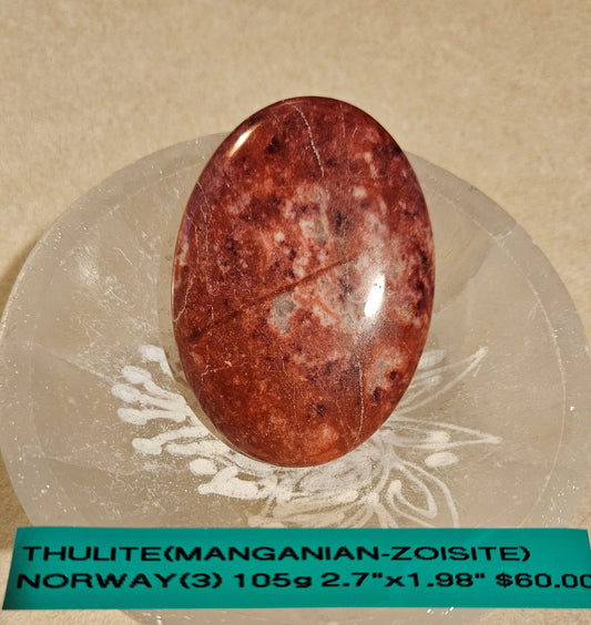 Thulite (Manganian-Zoisite) Stone - Trondheim, Norway 3