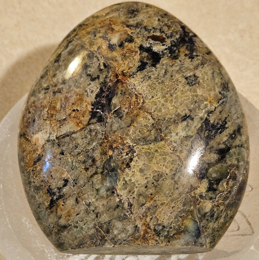 Green Brecciated Chrysoprase [Madagascar] Free Standing