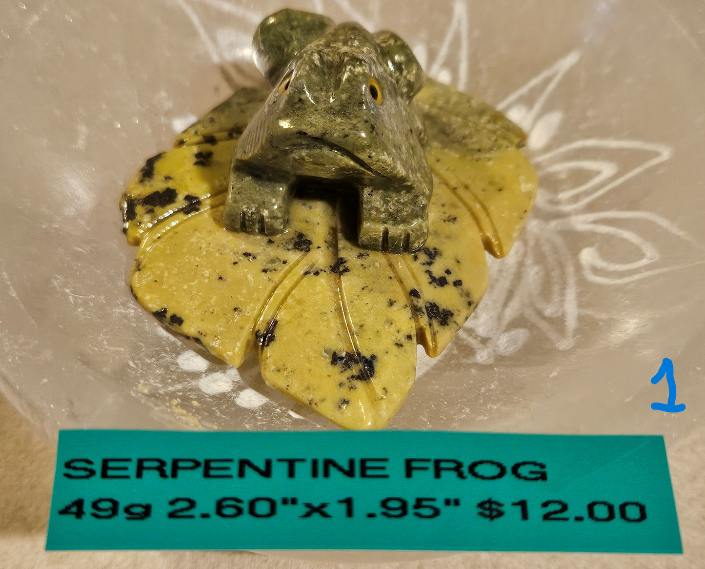 Serpentine Frog on Leaf  1