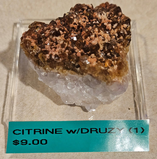 Citrine w/Druzy Cluster [batch 1] 1