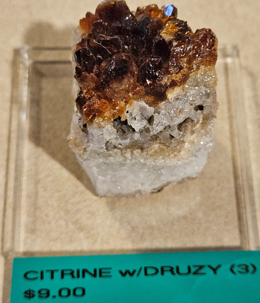 Citrine w/Druzy Cluster [batch 1] 3