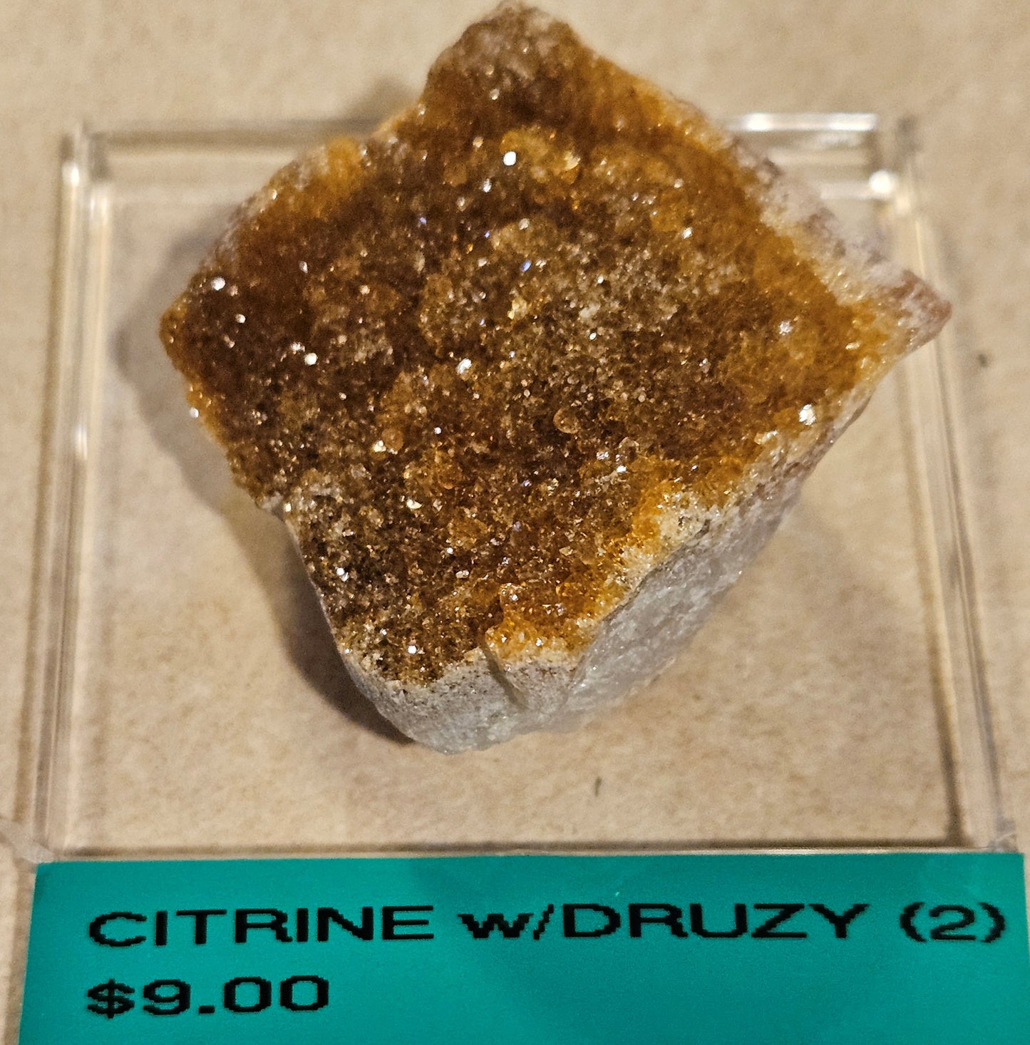 Citrine w/Druzy Cluster [batch 1] 2