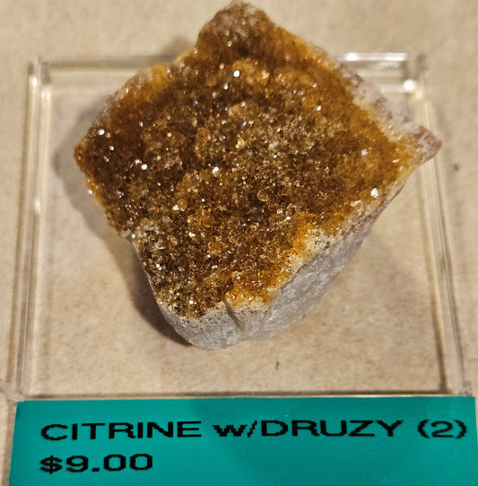 Citrine w/Druzy Cluster [batch 1] 2