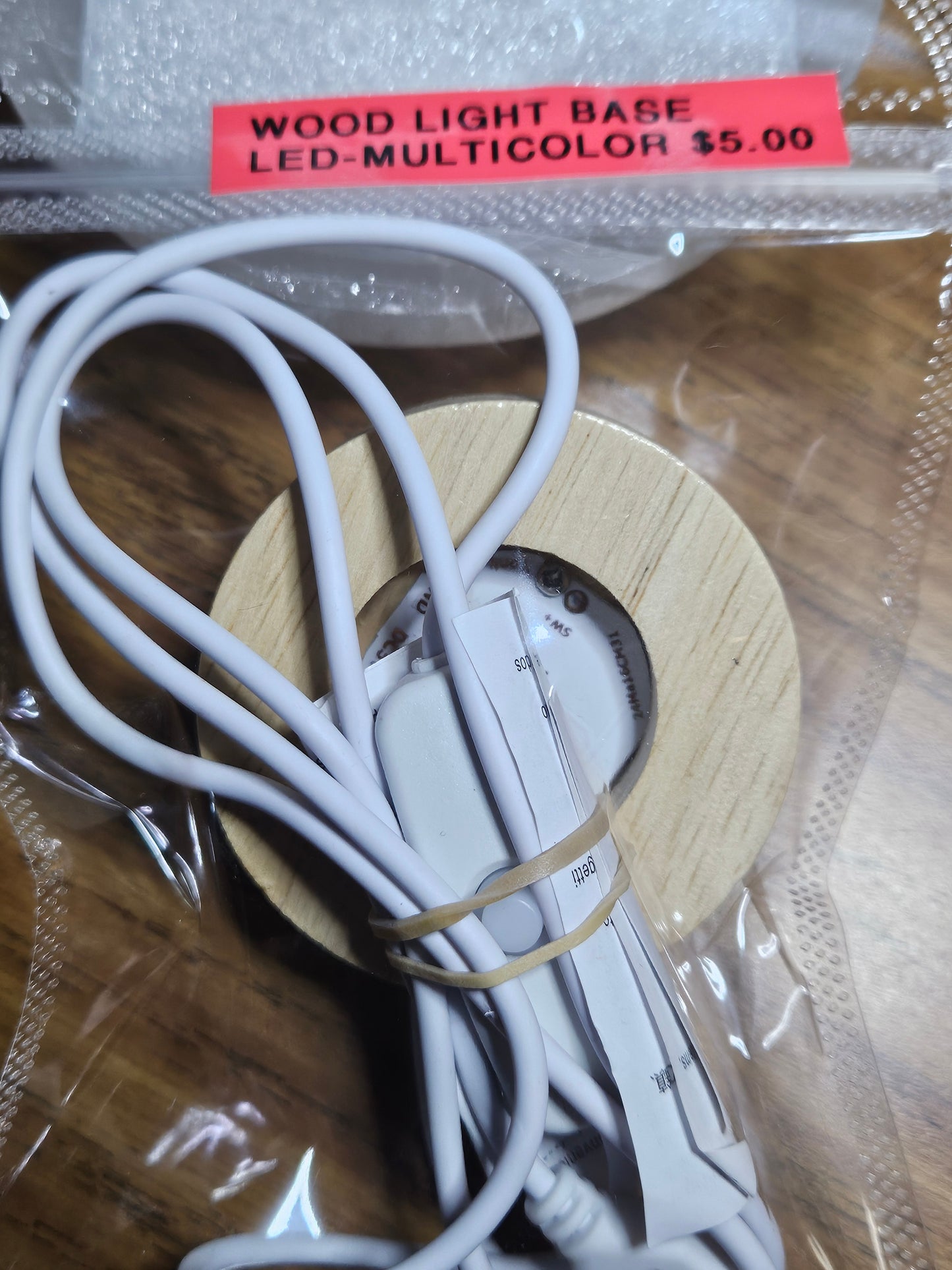 Wood Light Base - LED Multicolor