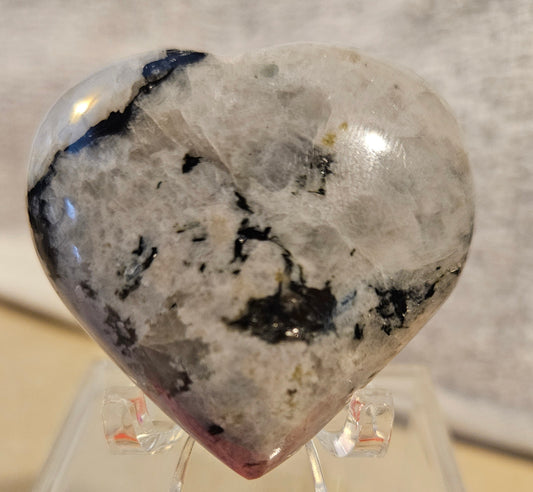 Rainbow Moonstone Heart [2]