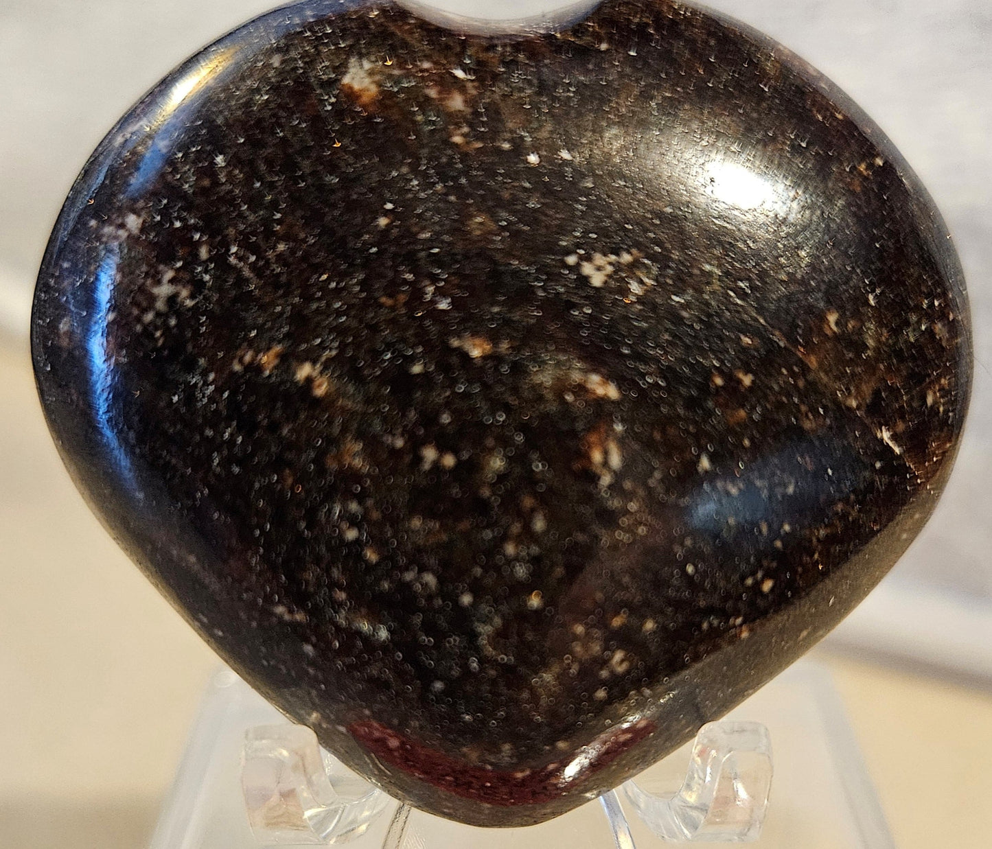 Garnet Crystal Heart
